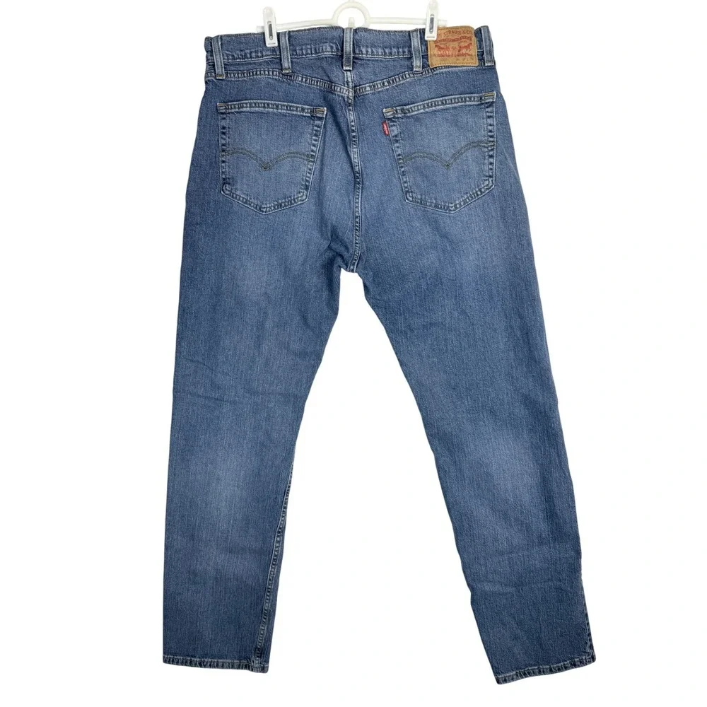 Levis 505 Regular Fit Jeans Mens 38x34 Medium Wash Blue Straight‎ Leg